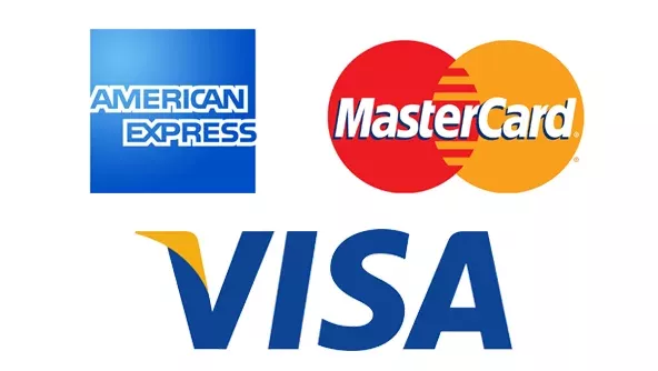 Kreditkort -American-Express-MasterCard-Visa