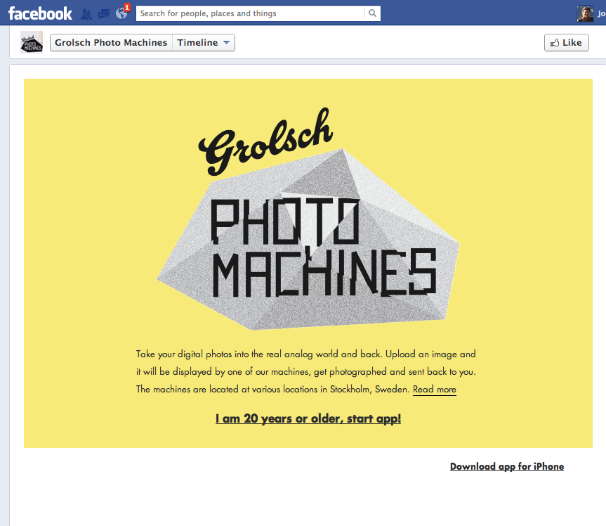 grolsch photo machines by society 46 & naked communications